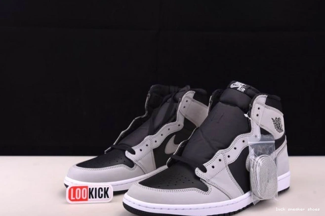 Reps LUCY Black Light Smoke White High Retro 555088-035 Air Jordan Grey 1 0806